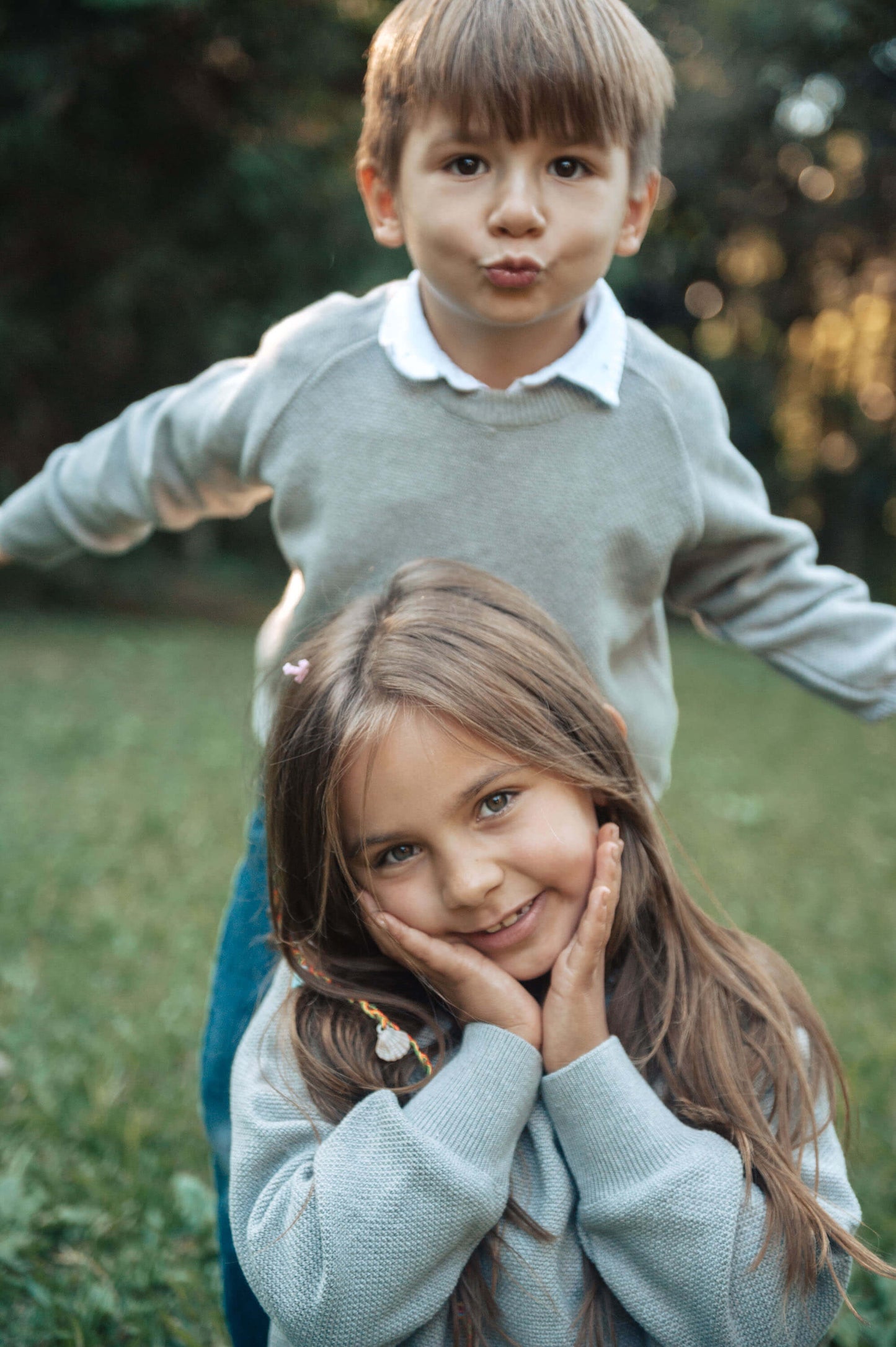 Gray Children's Knitting