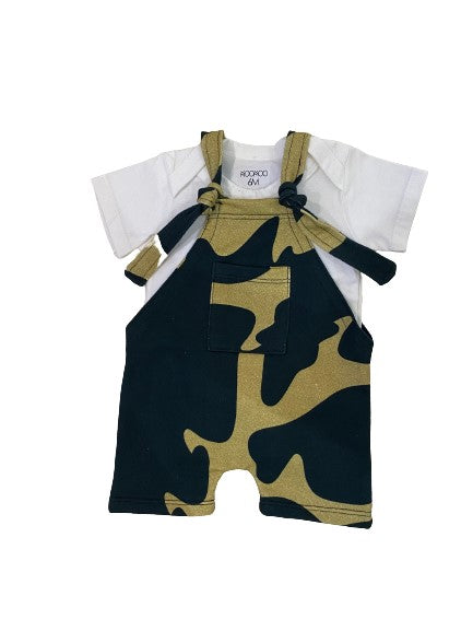 Amazônia Baby Bib Beige and Green