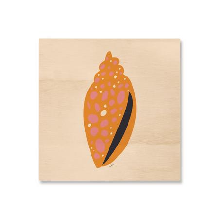 Quadro de Madeira Concha Amarelo - MooMoo por um mundo melhor!