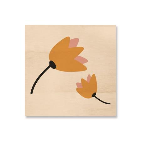 Quadro de Madeira Flores Amarelas - MooMoo por um mundo melhor!