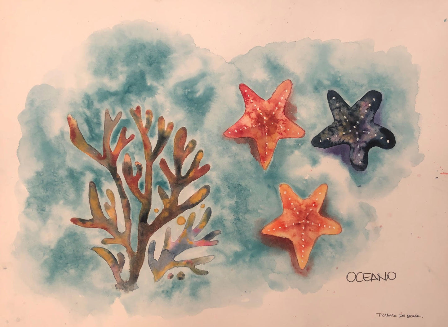 Aquarela Oceano - MooMoo por um mundo melhor!