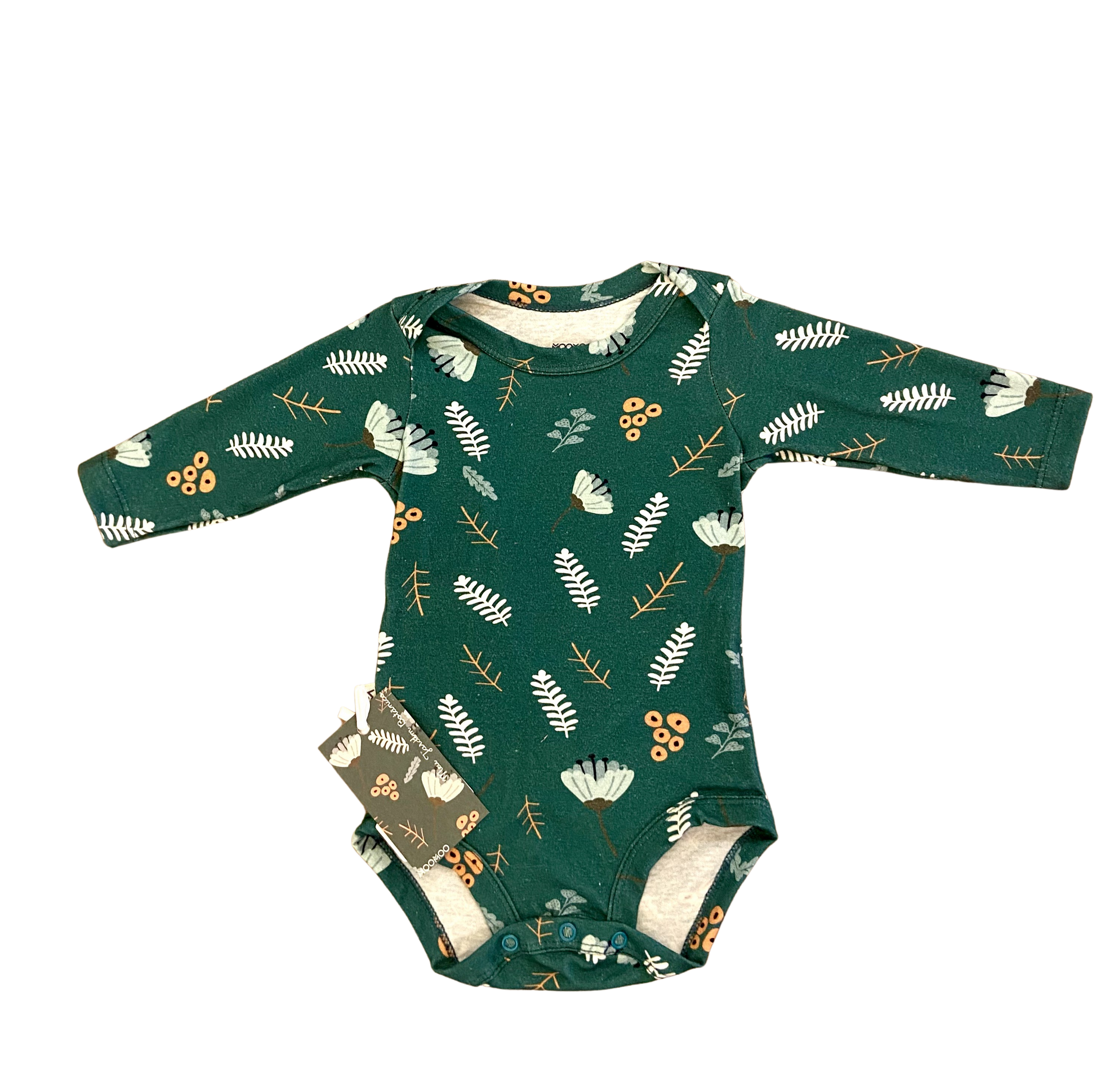 Body Manga Longa Botânica - MooMoo por um mundo melhor!