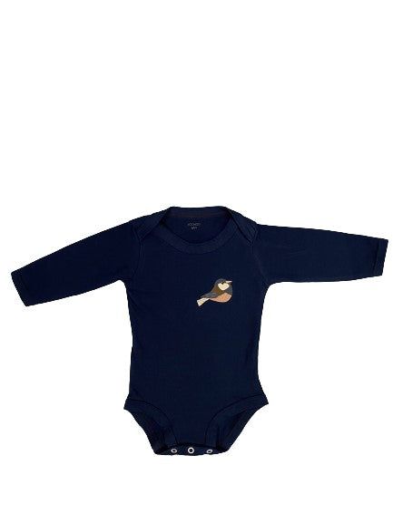 Body Estampa Localizada Curió Azul