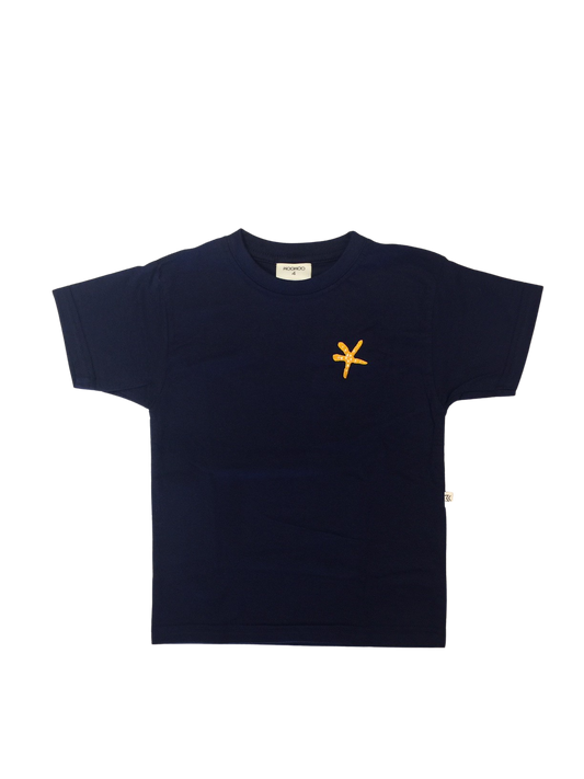 Camiseta Azul Estrela Amarela