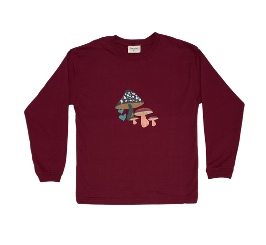 Camiseta Manga Longa Cogumelo