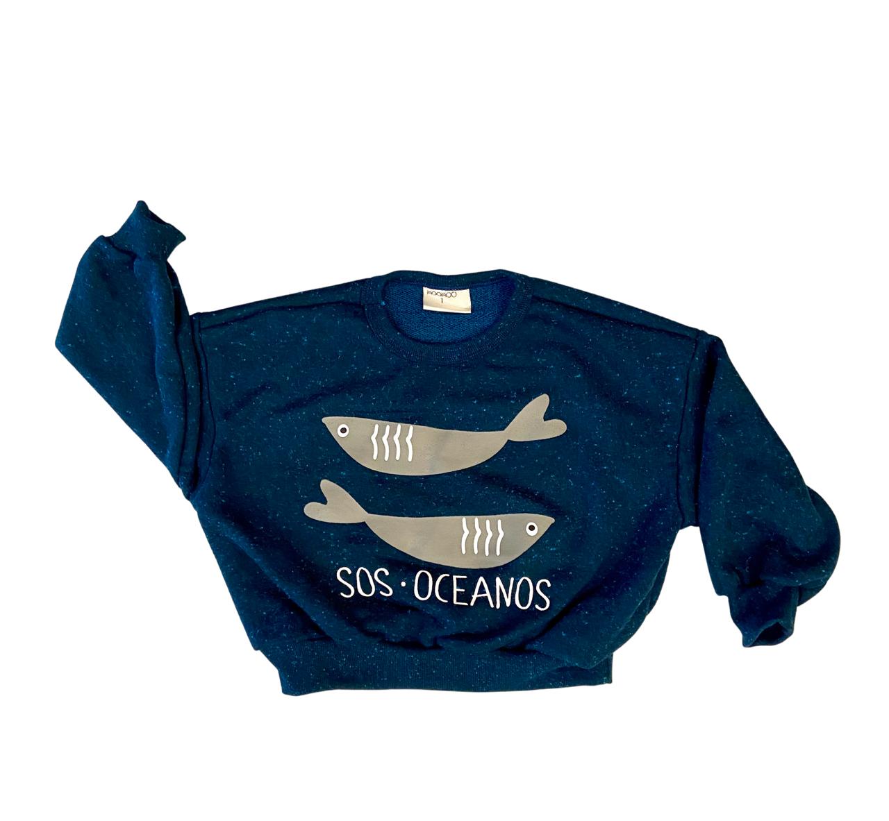 Moletom SOS Oceanos - MooMoo por um mundo melhor!