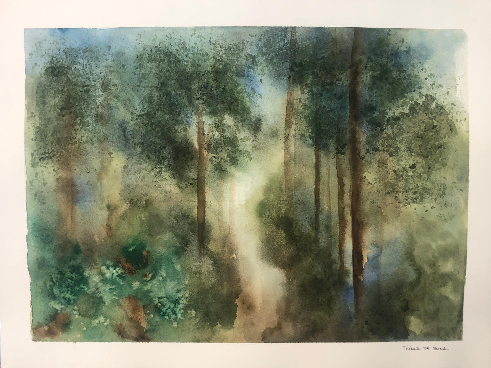 Aquarela Paisagem Amazônica - MooMoo por um mundo melhor!