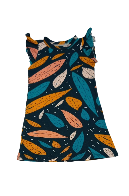 Vestido Asa Folhagem