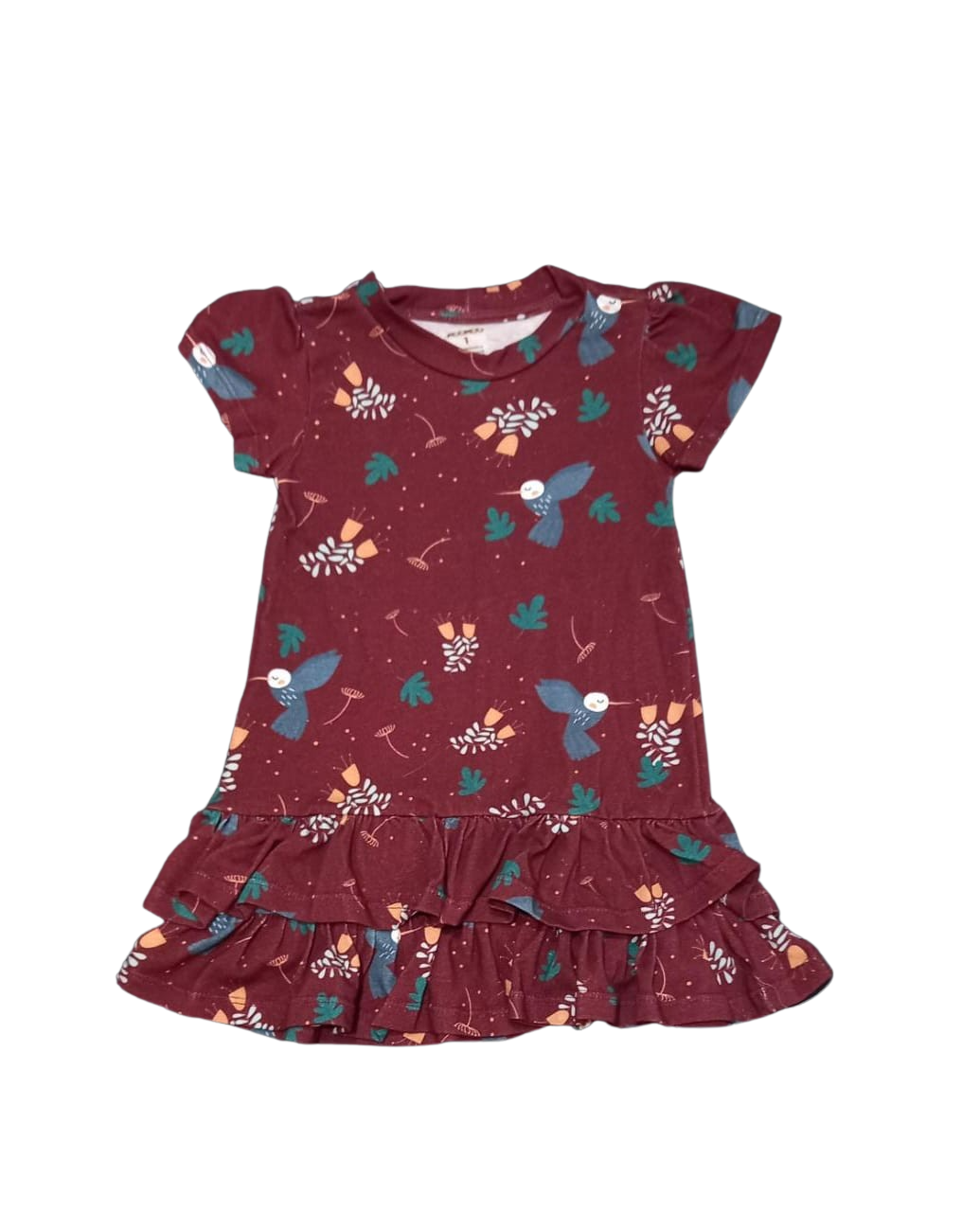 Vestido 2 Babados Beija-Flor