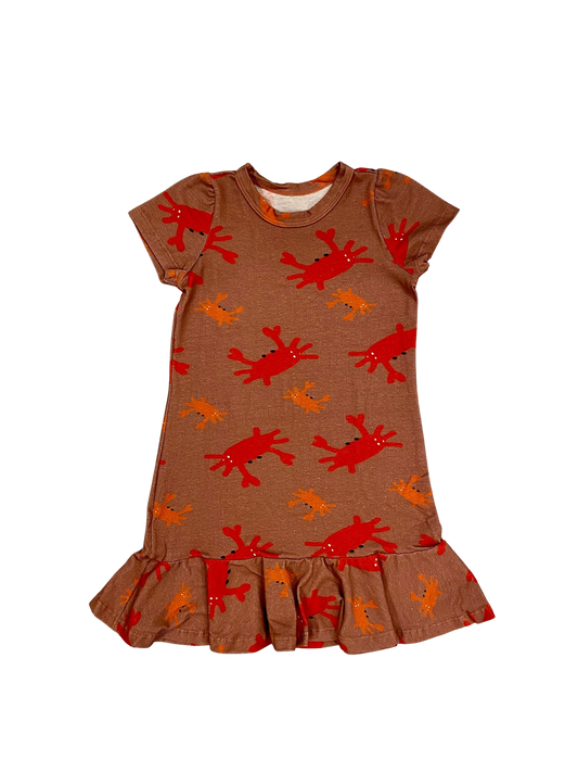 Vestido Midi Caranguejo