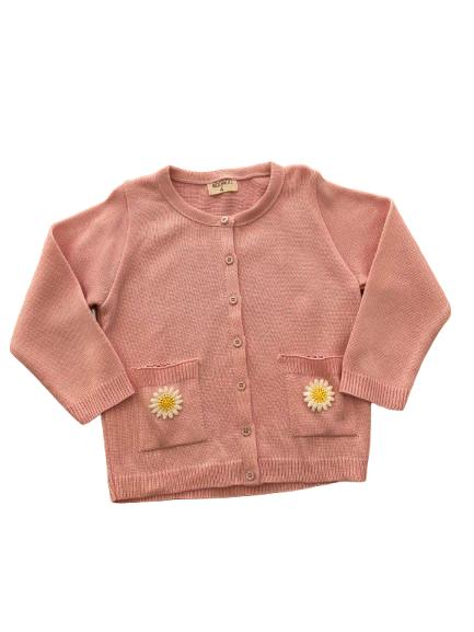 Cardigan Tricot Camomila Rosa 4