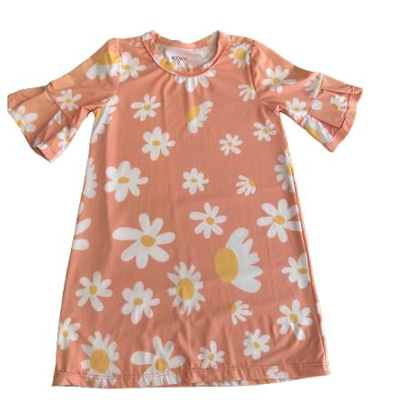 Vestido Mídi Camomila Rosa