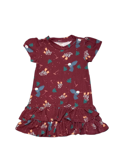 Vestido 2 Babados Beija-Flor